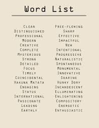 Word List Words Word List Word Bank
