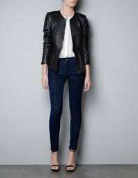 Leather Jacket With Frill At The Waist Blazers Woman New Collection Zara United S Leather Jackets Women Collarless Leather Jacket Peplum Leather Jacket
