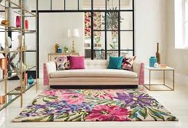 Harlequin Floreale Fuschsia 44905 Designer Modern Floral Wool Rug Modern Carpets Design Carpet Design Home Decor
