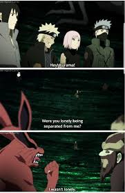 Kurama Embarrassed Naruto Funny Anime Naruto Naruto Uzumaki