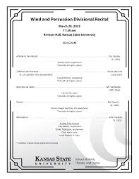 Wind and Percussion Divisional Recital