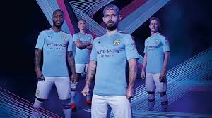 Nico anelka manchester city shirt from 2002 game v man united. Man City Kits 2019 20 Treble Winners Reveal 125 Year Anniversary Home And Away Shirts As Sergio Aguero Co Target More Silverware Goal Com