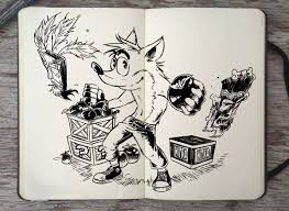 301 Crash Bandicoot By 365 Daysofdoodles On Deviantart Crash Bandicoot Art Sketchbook Bandicoot