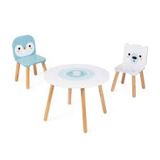 Die schule, der tisch, schwarz, der schrank, schon, schön, die flasche, der fisch, die tasche mischa liest gedichte und märchen von puschkin gern. Janod Tisch Und Stuhlset Arktis 3 Teilig Babymarkt De
