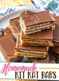 No Bake Homemade Kit Kat Bars Recipe Chocolate Dessert Recipes Dessert Recipes Easy Easy Dessert Recipes Quick