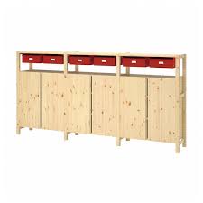 Woood dennis schrank kiefer schwarz geburstet fsc. Ivar 3 Elem Schrank Kommode Kiefer Rot Ikea Osterreich