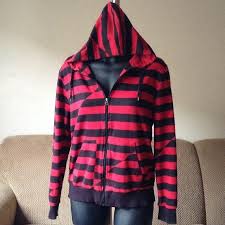 Black And White Striped Zip Up Hoodie Red And Black Striped Zip Up Hoodie Clothes Design Women S Plaid Shirt Fashion Trends