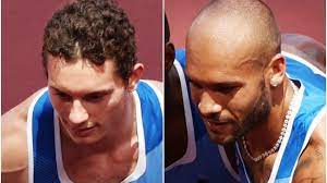 La staffetta 4x100 dell'italia conquista la medaglia d'oro alle olimpiadi di tokyo 2021. K0w2m5zxaay4im