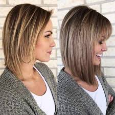 Undoubtedly the bob haircut is one of the most celebrated that we can appreciate today, although you should know that this is a haircut that has been between us for almost a century. 30 Modern Ways To Style A Bob With Bangs Long Bob Hairstyles Thin Long Bob Hairstyles Bob Haircut With Bangs
