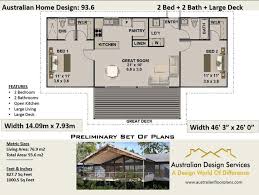 93 6 M Or 1000 Sq Foot Australian 2 Bed 2 Bath Home Etsy House Design House Plans Bedroom House Plans