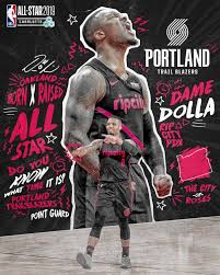 Nba All Star Damian Lillard Basketball Design Nba Nba Background