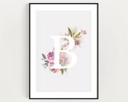 The shiny veneer of the. Nursery Letter B Etsy