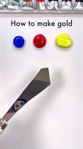 Mixing To Get Gold Color Paint Tiktok