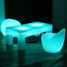 With a refrigerated drawer, 2 bluetooth speakers, 2 usb charging ports, 4 110v outlets, and led lights, the sobro keeps you powered up. Rgb 16 Colors Led Coffee Table Modern Led Furniture Led Table And Chair For Event China Led Event Table Led Table Made In China Com