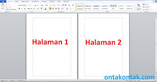 Cara Membuat Halaman Portrait Dan Landscape Dalam Satu Lembar Kerja Bang Ontak