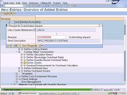 Sap Product Costing Configuration Define Credits Sap Implementation Guide Data Science