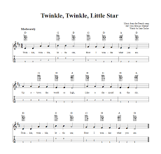 Maybe you would like to learn more about one of these? Twinkle Twinkle Little Star Easy Baritone Ukulele Sheet Music And Tab With Chords And Lyrics
