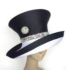 Great Hat Great Price Satin Hat With Iridescent Stone Banding Hat Pin Not Included 7 To 10 Days To Complete And Church Hats Hats For Women Church Lady Hats