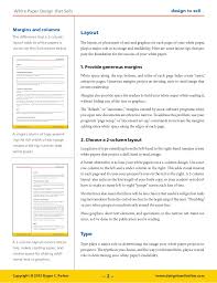 Savesave one page plan white paper for later. White Paper Design Tips That Sell