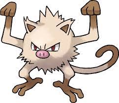 Mankey is the unevolved form, it evolves into it's first evolution using 50 candy. Mankey Pokemon Wiki Fandom Powered By Wikia Pokemon Pokemon Pokedex Cute Pokemon