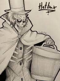 Drew The Hatbox Ghost For My Friend Thehauntedmansion Hatbox Ghost Disney Haunted Mansion Art Haunted Mansion Disneyland
