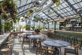 Unique Rooftop At The Line Hotel Los Angeles Bungalow5 Greenhouse Restaurant Greenhouse Cafe Greenhouse