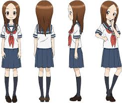 takagi s appearance takagi girl cartoon female character design
