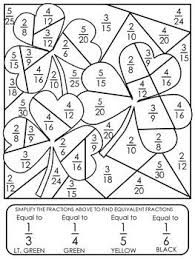 Saint Patrick S Day Simplify Fractions Coloring Page Ccss 4 Nf A 1 Math Fractions Fractions Math School