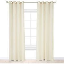 Originally more of a contemporary style these days grommet curtains can be purchased in the most popular styles such as country, traditional or formal. Juvale Grommet Curtains Cotton Linen Off White 54 X 84 In 2 Pack Target