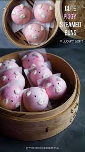 pillowy soft piggy steamed buns video steamed buns food videos cooking steam buns recipe