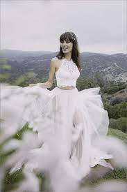 24 Completely Beautiful Crop Top Wedding Dresses Two Piece Wedding Dress Wedding Dress Halter Neck Wedding Dress Separates