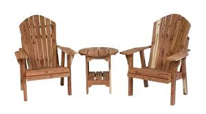 Adirondack Setting Cedar Outdoor Wood Furniture Adirondack Chair Amish Furniture