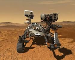 Billede af Perseverance Rover på Mars