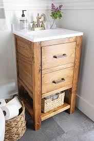 Unless of course your mama trades the high heels in for a hammer, and does a quick mod. Diy Bathroom Vanity For 65 Angela Marie Made