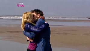 David Tennant Billie Piper Filming That Kiss David Tennant Rose And The Doctor Doctor Who 10