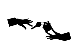 Download Free Images And Illustrations Silhouette Of Hand Giving House Keys To Another In 2020 Silhouette House Keys Free Images