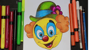 How To Draw Joker Face Clown Face Drawing For Kids Youtube Outline each eye using two curved lines. how to draw joker face clown face drawing for kids