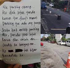 Garaj kereta adalah kes khas. Buasir Otak Parkir Rumah Flat Bukan Milik Bapa Sesiapa