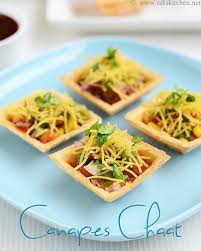 Canapes Chaat Canape Chaat Recipe Raks Kitchen Recipe Chaat Chaat Recipe Food