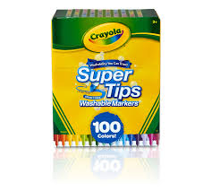 Washable Super Tips Markers 100 Count Crayola Com Crayola