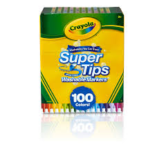 Washable Super Tips Markers 100 Count Crayola Com Crayola