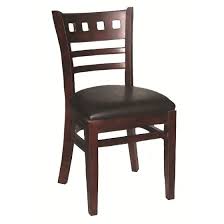 Shop our best selection of kitchen & dining room chair cushions and seat pads to reflect your style and inspire your home. Cafe Dining Solid Wood Chair With Vinyl Seat Pad Sku Ede2 Alpha Furniture