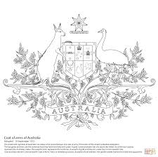 Australian Coat Of Arms Australian Coat Of Arms Coloring Pages Australia Colours