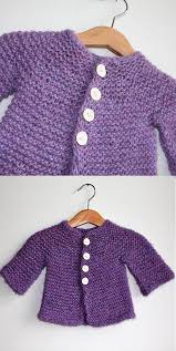 The shaping is very minimal. Free Knitting Pattern For A Baby And Toddles Easy Cardigan In Garter S Baby Cardigan Knitting Pattern Free Baby Cardigan Knitting Pattern Baby Sweater Patterns