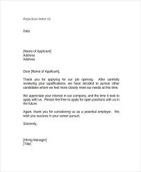 Check spelling or type a new query. 9 Sample Job Applicant Rejection Letters Free Premium Templates