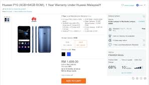 12 mp (f/2.2, 28mm, ois) + 20 mp primary camera, 8 mp front camera, 3200 mah battery, 64 gb storage, 4 gb ram, corning gorilla glass 5. Huawei P10 Now Going For Only Rm1 699 In Malaysia Lowyat Net