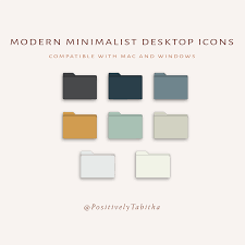 Modern Minimalist Desktop Icons Instant Download 8 Modern Etsy Desktop Icons Macbook Desktop Backgrounds Minimalist Desktop Wallpaper