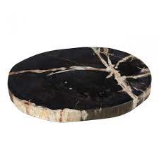 Petrified wood slice hubbard basin sale! Relic Serving Board Petrified Wood Black Clanbay