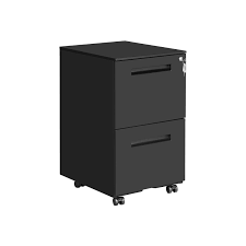Lockable drawers can be found on many models, but be sure to read the product description for further details on lockability. Songmics Mobile File Cabinet With 2 Drawers Lock Suspended Folders Pre Assembled 15 4 X 19 7 X 27 4 Inches Matte Black Uofc52bk