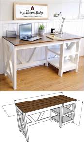 The thoughtful inclusion of a cabinet and drawers ensures enough storage space for several things. 50 Decorative Diy Desk Solutions And Plans For Every Room Diy Crafts